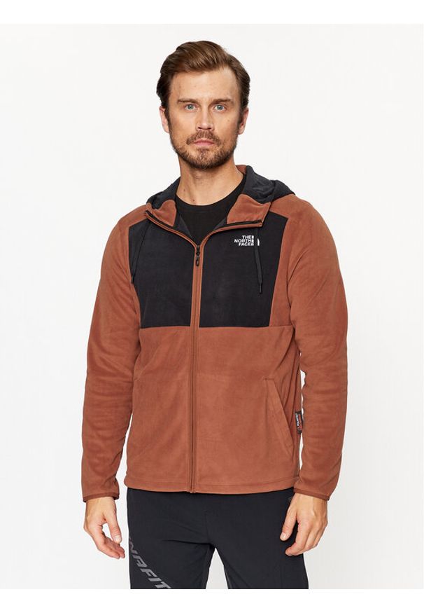 The North Face Bluza Homesafe NF0A855J Brązowy Regular Fit. Kolor: brązowy. Materiał: syntetyk