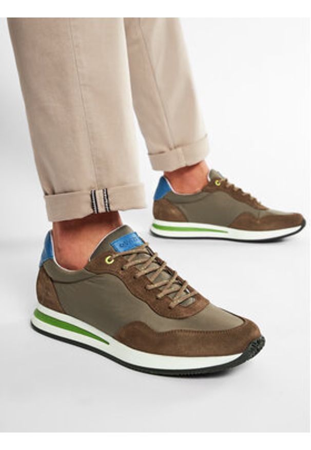 QUAZI Sneakersy QZ-64-06-001031 Brązowy. Kolor: brązowy. Materiał: materiał