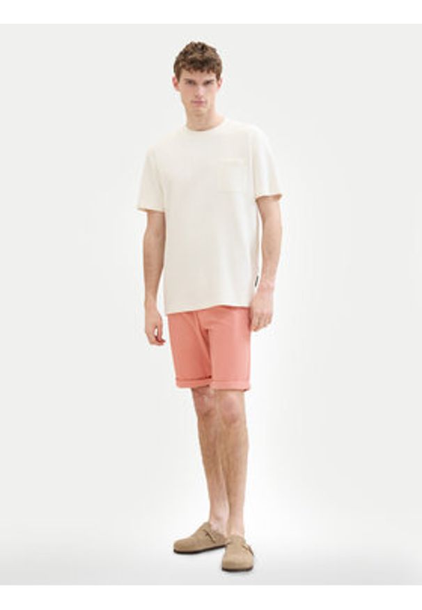 Tom Tailor Szorty materiałowe 1040227 Różowy Slim Fit. Kolor: różowy. Materiał: bawełna
