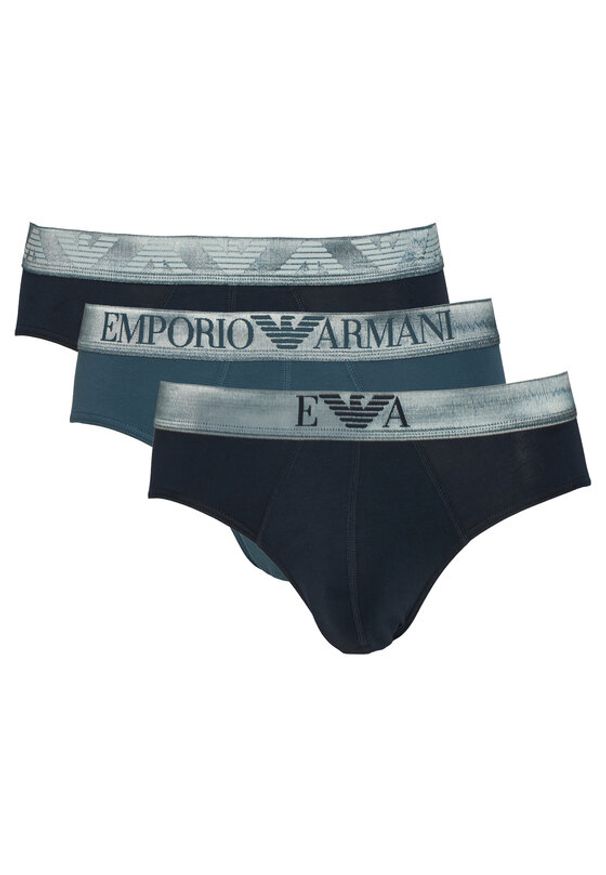 Emporio Armani Underwear Komplet slipów EM000258 AF18886 MB396 Granatowy. Kolor: niebieski. Materiał: bawełna