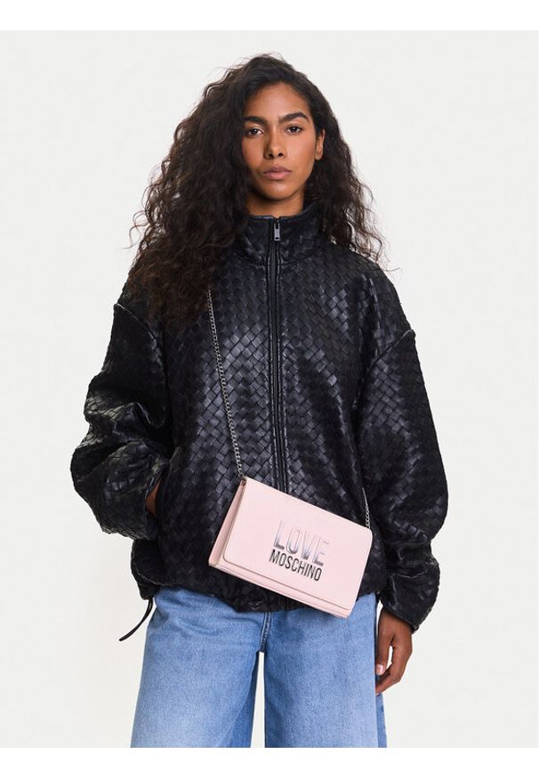 Love Moschino - LOVE MOSCHINO Torebka JC4260PP0MKD0601 Różowy. Kolor: różowy. Materiał: skórzane