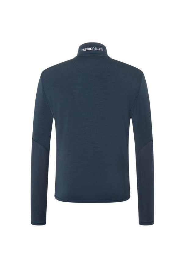 Bluza rozpinana męska SUPER.NATURAL Adventure Track. Kolor: niebieski