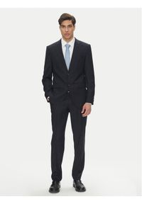 BOSS Garnitur H-Jeckson 50546122 Granatowy Regular Fit. Kolor: niebieski. Materiał: wełna
