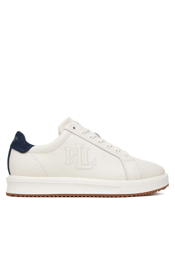 Lauren Ralph Lauren - LAUREN RALPH LAUREN Sneakersy 802P04425001 Biały. Kolor: biały. Materiał: skóra