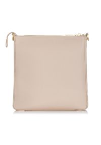 Ochnik - Beżowa torebka damska z kieszonką. Kolor: beżowy. Materiał: skórzane. Rodzaj torebki: na ramię #3