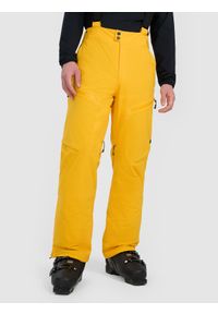 4f - 4F Spodnie narciarskie z szelkami membrana 15000 męskie - żółte 3XL. Kolor: żółty. Materiał: materiał. Technologia: Thinsulate. Sezon: zima. Sport: narciarstwo #2