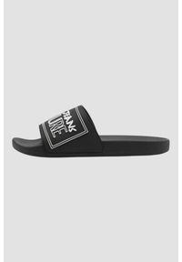 Versace Jeans Couture - VERSACE JEANS COUTURE Czarne klapki Fondo Slide DIS. SQ3, Rozmiar 42. Kolor: czarny