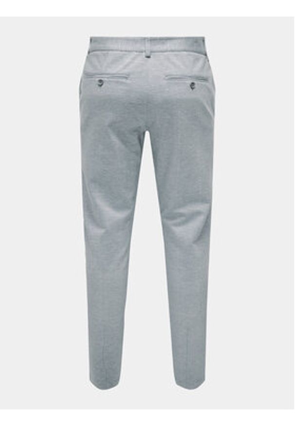 Only & Sons Chinosy Mark 22028134 Szary Slim Fit. Kolor: szary. Materiał: syntetyk