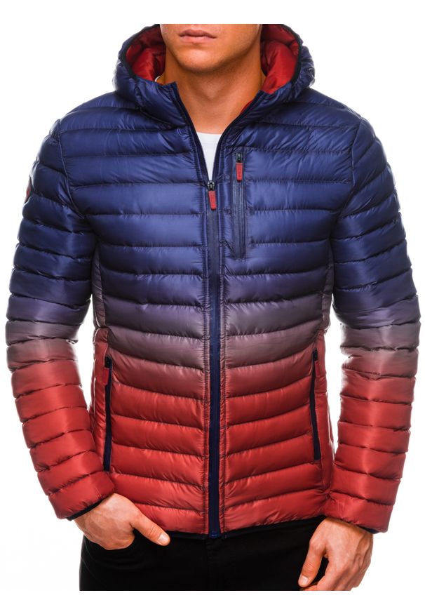 Fioletowa kurtka Ombre Clothing na wiosnę