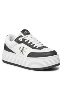 Calvin Klein Jeans Sneakersy Bold Flatf Low Lace Mix Ml Fad YW0YW01316 Czarny. Kolor: czarny. Materiał: skóra #3