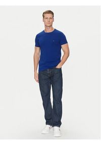 TOMMY HILFIGER - Tommy Hilfiger T-Shirt MW0MW10800 Niebieski Slim Fit. Kolor: niebieski. Materiał: bawełna #3