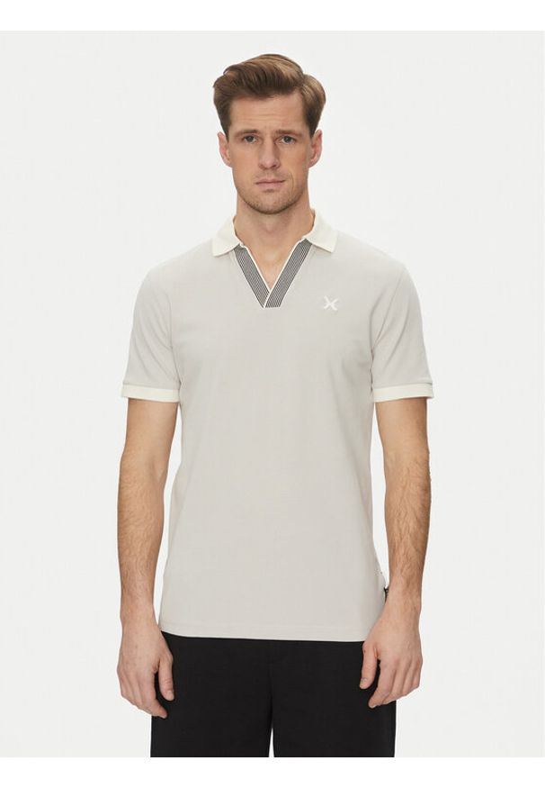 Richmond X Polo UMP25168PO Szary Regular Fit. Typ kołnierza: polo. Kolor: szary. Materiał: bawełna