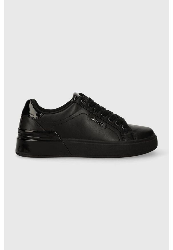 Guess sneakersy CORLINA kolor czarny FL8COA ELE12. Nosek buta: okrągły. Kolor: czarny. Materiał: guma