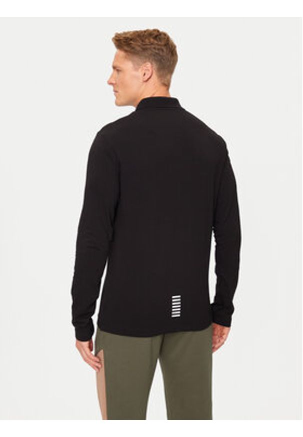 EA7 Emporio Armani Polo 8NPF15 PJVQZ 1200 Czarny Regular Fit. Typ kołnierza: polo. Kolor: czarny. Materiał: bawełna