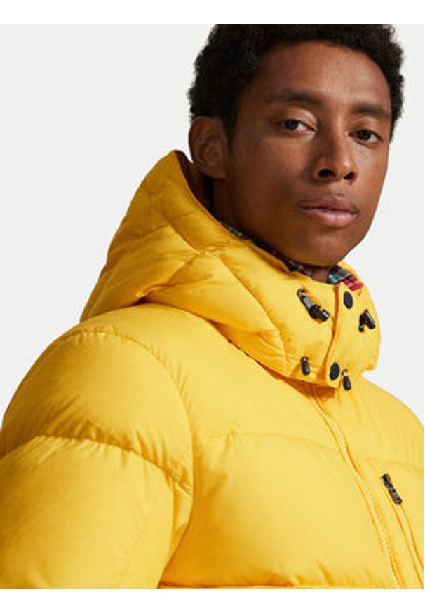 Polo Ralph Lauren Kurtka puchowa 710968278009 Żółty Regular Fit. Typ kołnierza: polo. Kolor: żółty. Materiał: syntetyk