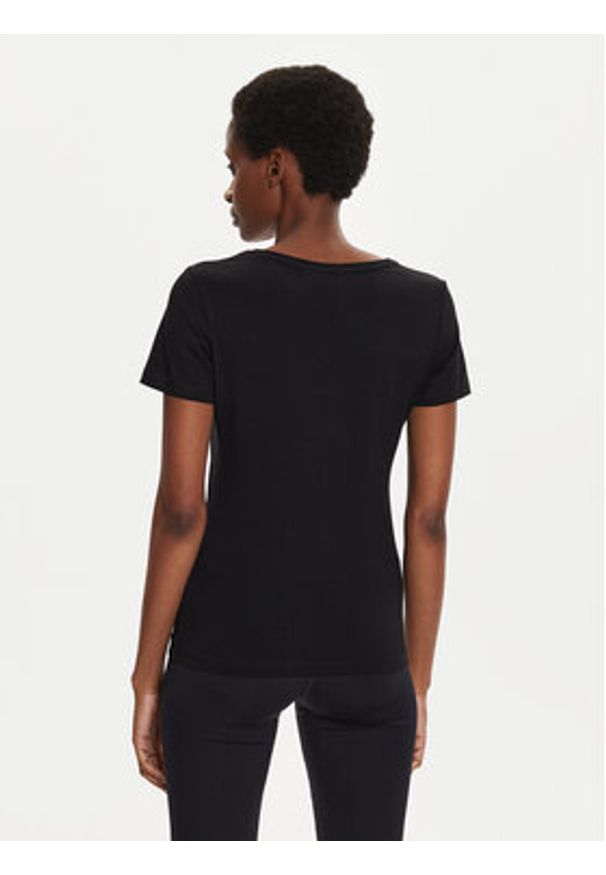 4f - 4F T-Shirt 4FWMM00TTSHF1845 Czarny Slim Fit. Kolor: czarny. Materiał: bawełna