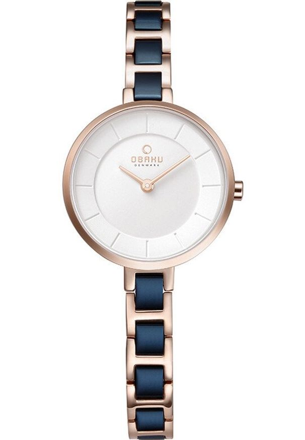 OBAKU - Zegarek damski Obaku Denmark V183LXVISL niebieski. Kolor: niebieski