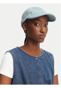 Calvin Klein Czapka z daszkiem Denim Emblem Burnout LV04F5042G Błękitny. Kolor: niebieski. Materiał: bawełna #4