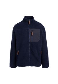 TRESPASS - Męska Bluza Polarowa Buck. Kolor: niebieski. Materiał: polar. Sezon: zima. Sport: turystyka piesza