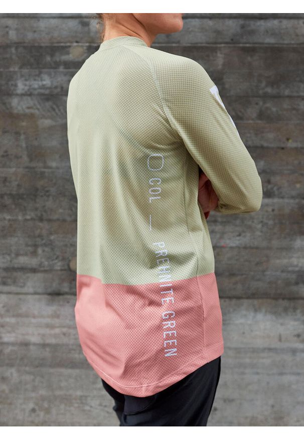 Bluza rowerowa damska POC MTB Pure LS Jersey. Kolor: różowy. Materiał: jersey