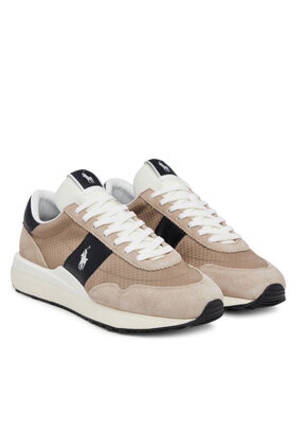Polo Ralph Lauren Sneakersy 809968176002 Beżowy. Kolor: beżowy. Materiał: zamsz, skóra