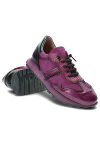 Fioletowe Sneakersy Hispanitas Stylowe Obuwie Damskie. Kolor: fioletowy #2