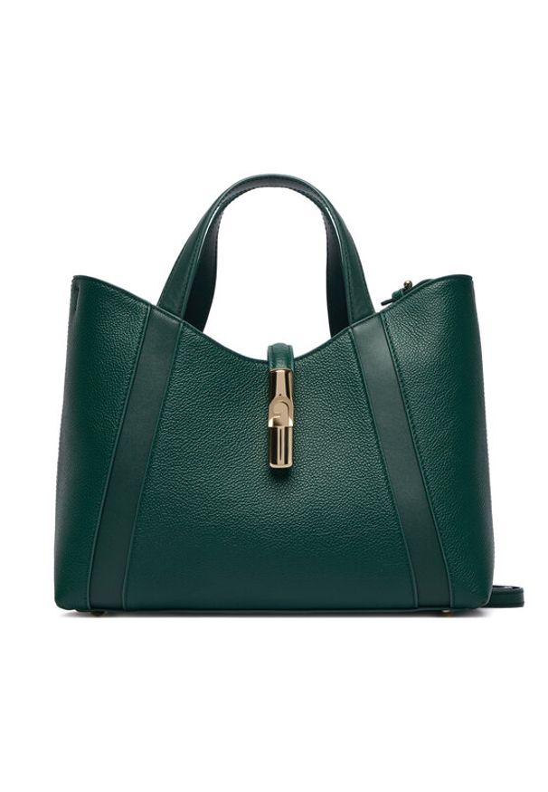 Furla Torebka Goccia Shopper Bag S WB01789 BX3353 KH 4282S Zielony. Kolor: zielony. Materiał: skórzane
