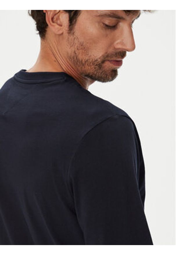 TOMMY HILFIGER - Tommy Hilfiger Longsleeve Stack MW0MW41293 Granatowy Regular Fit. Kolor: niebieski. Materiał: bawełna. Długość rękawa: długi rękaw