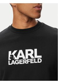 Karl Lagerfeld - KARL LAGERFELD Bluza 705780 563917 Niebieski jasny Regular Fit. Typ kołnierza: dekolt w karo. Kolor: niebieski. Materiał: bawełna #4