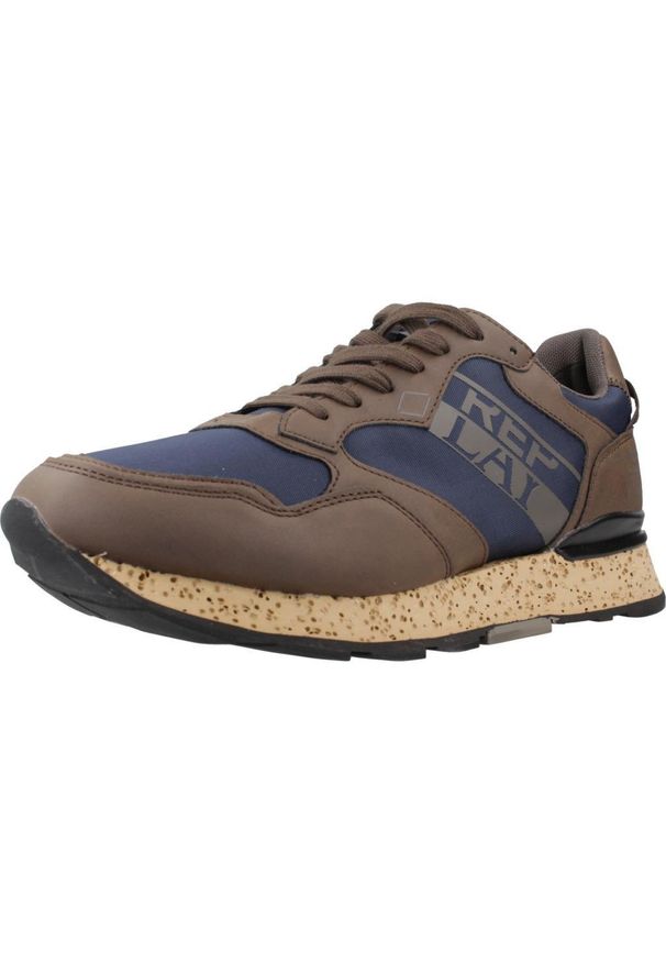 Replay - Buty REPLAY RS680089S Brązowy. Kolor: brązowy. Materiał: syntetyk, tkanina. Sport: turystyka piesza