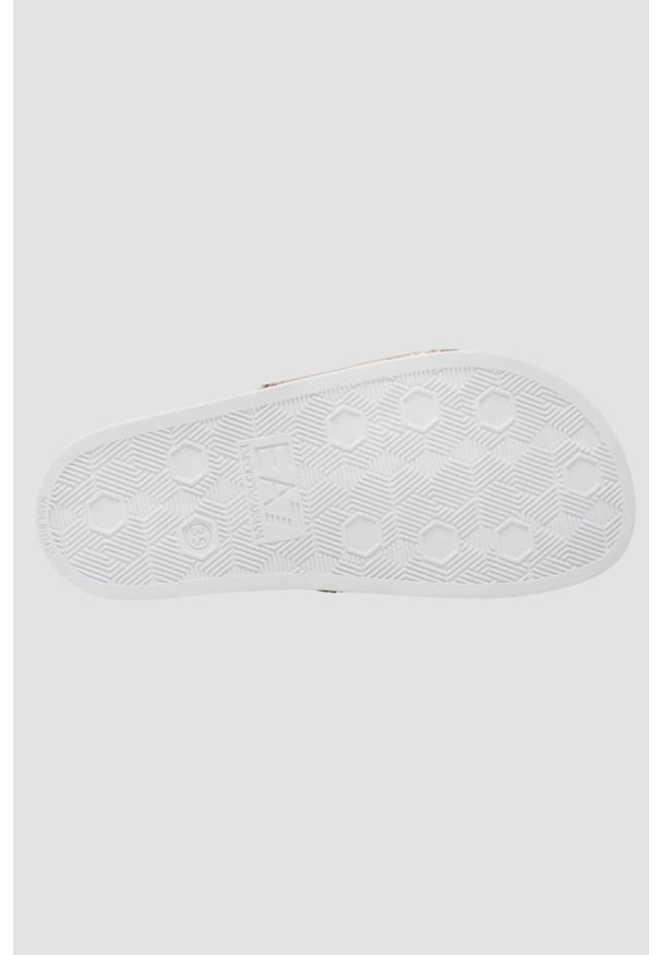 EA7 Emporio Armani - EA7 EMPORIO ARMANI Różowe klapki logowane, Rozmiar 36. Kolor: różowy