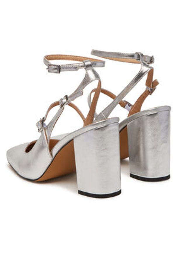 Marella Czółenka 2513521086200 Srebrny. Kolor: srebrny. Materiał: skóra