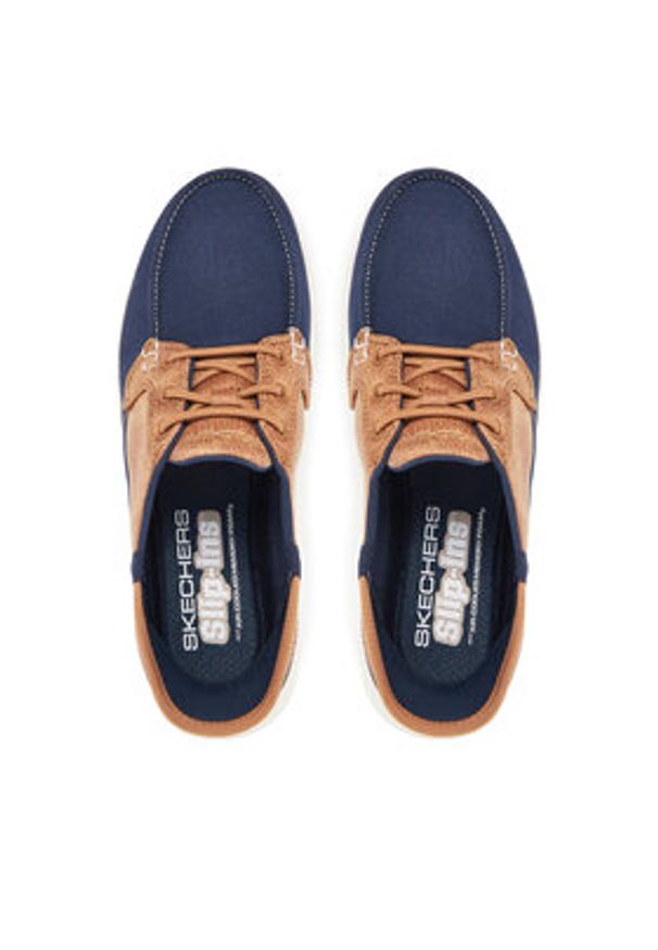 skechers - Skechers Mokasyny On-The-Go Flex-Palmilla 136536/NVY Granatowy. Kolor: niebieski. Materiał: materiał