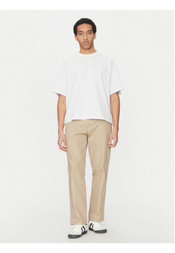 Jack & Jones T-Shirt Manchester 12275656 Biały Cropped Fit. Kolor: biały. Materiał: bawełna