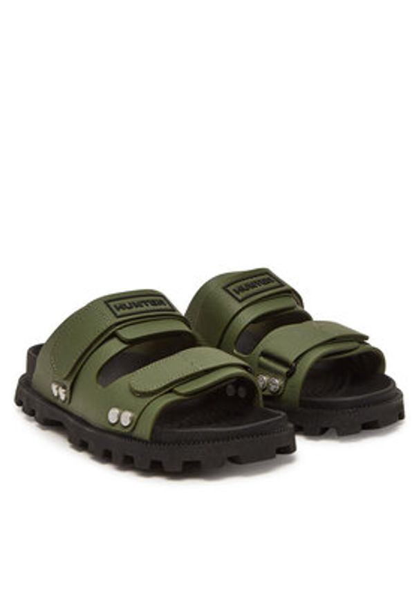 Hunter Klapki HFRU0004251 Zielony. Kolor: zielony. Materiał: syntetyk