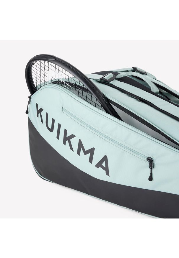 ARTENGO - Torba tenisowa Kuikma L Pro 9R termoizolacyjna. Kolor: zielony. Sport: tenis