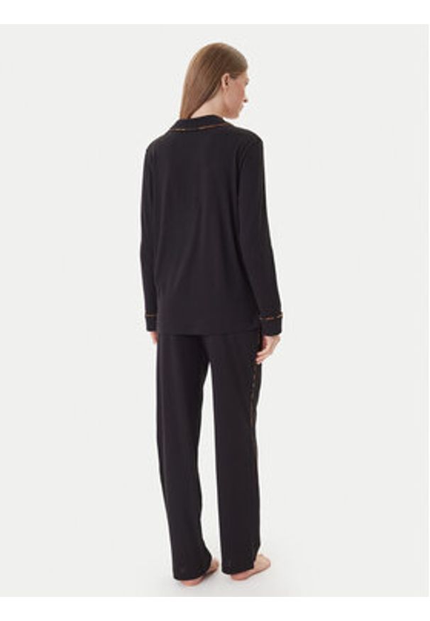 Lauren Ralph Lauren - LAUREN RALPH LAUREN Piżama ILN72467F Czarny Regular Fit. Kolor: czarny. Materiał: bawełna