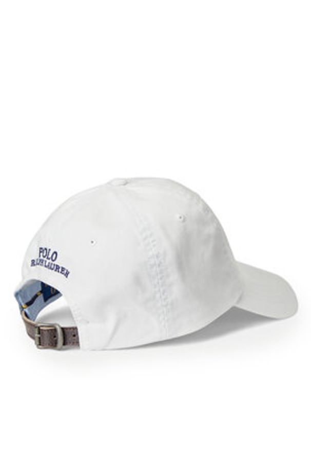 Polo Ralph Lauren Czapka z daszkiem 710834737019 Biały. Kolor: biały. Materiał: bawełna
