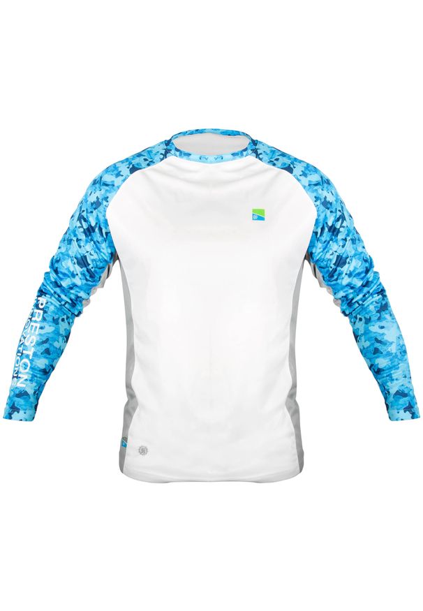 PRESTON INNOVATIONS - Koszulka Wędkarska Preston Performance Sun Shirt Upf-35. Kolor: biały. Długość rękawa: długi rękaw