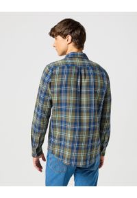Wrangler - WRANGLER MĘSKA KOSZULA 1 PKT SHIRT GREEN BLUE 112357239 W5X2017986 #3