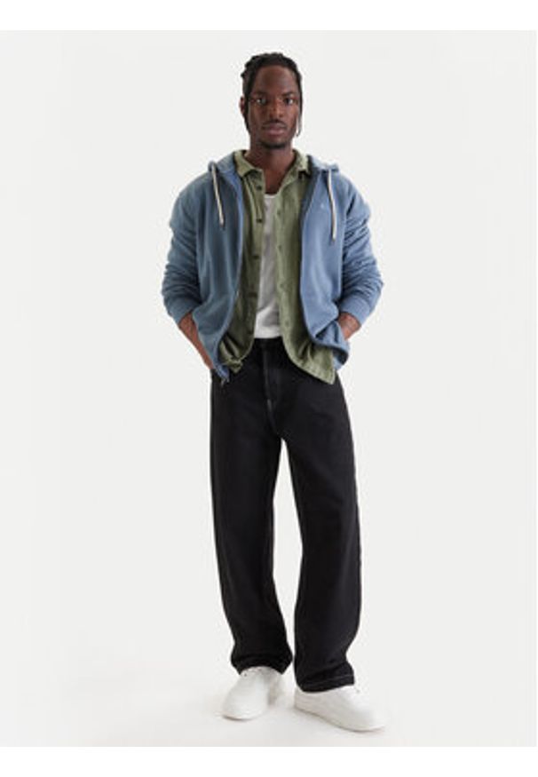 Quiksilver Bluza Salt Water Zip EQYFT05160 Niebieski Comfort Fit. Kolor: niebieski. Materiał: bawełna