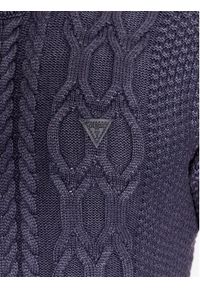 Guess Sweter Andy M3BR21 Z2BB0 Niebieski Regular Fit. Kolor: niebieski. Materiał: bawełna #3