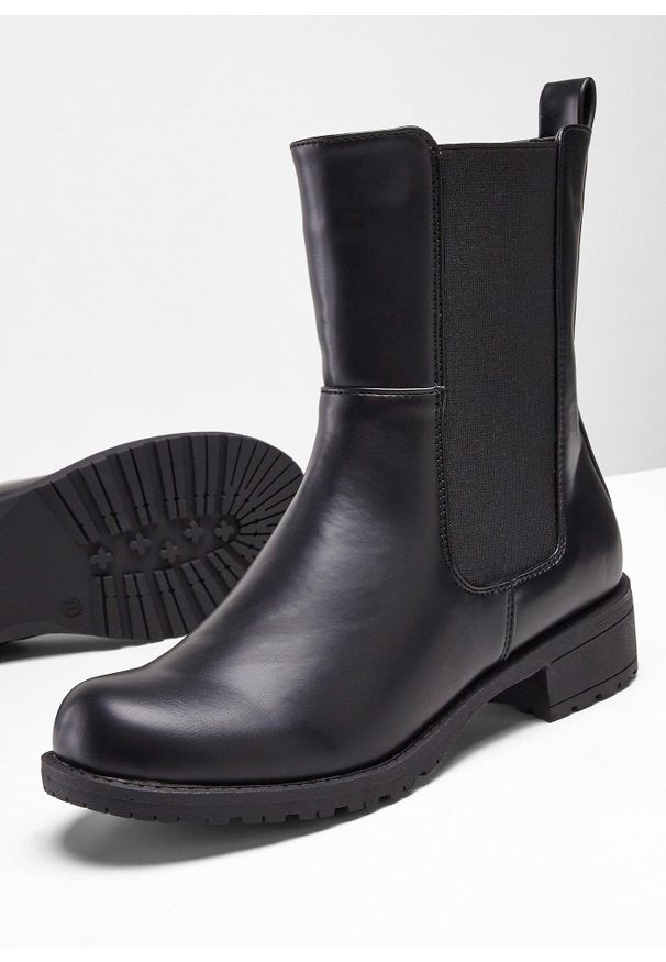 bonprix - Sztyblety. Kolor: czarny