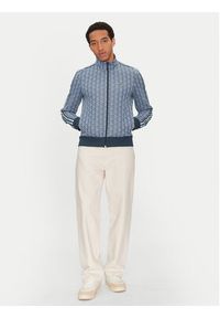 Lacoste Bluza SH1368 Niebieski Regular Fit. Kolor: niebieski. Materiał: syntetyk, bawełna #5