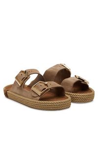Bohonomad Espadryle Sydney SYD.12-00044 Beżowy. Kolor: beżowy. Materiał: skóra