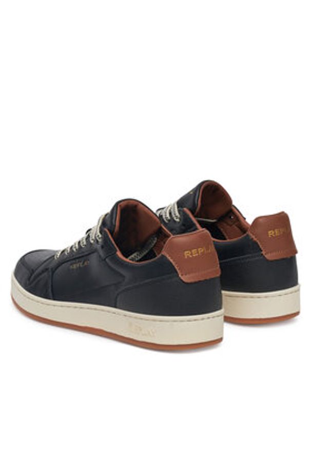Replay - REPLAY Sneakersy GMZ3B .000.C0023L Czarny. Kolor: czarny. Materiał: skóra