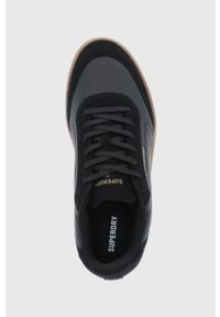 Superdry Buty kolor czarny. Nosek buta: okrągły. Zapięcie: sznurówki. Kolor: czarny. Materiał: guma #4