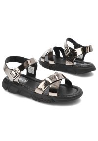 Big-Star - Czarne Sandały Big Star Dziewczęce Buty Na Lato. Okazja: na co dzień. Zapięcie: pasek. Kolor: czarny. Sezon: lato. Styl: elegancki, casual #5