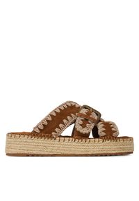 Espadryle Mou. Kolor: brązowy