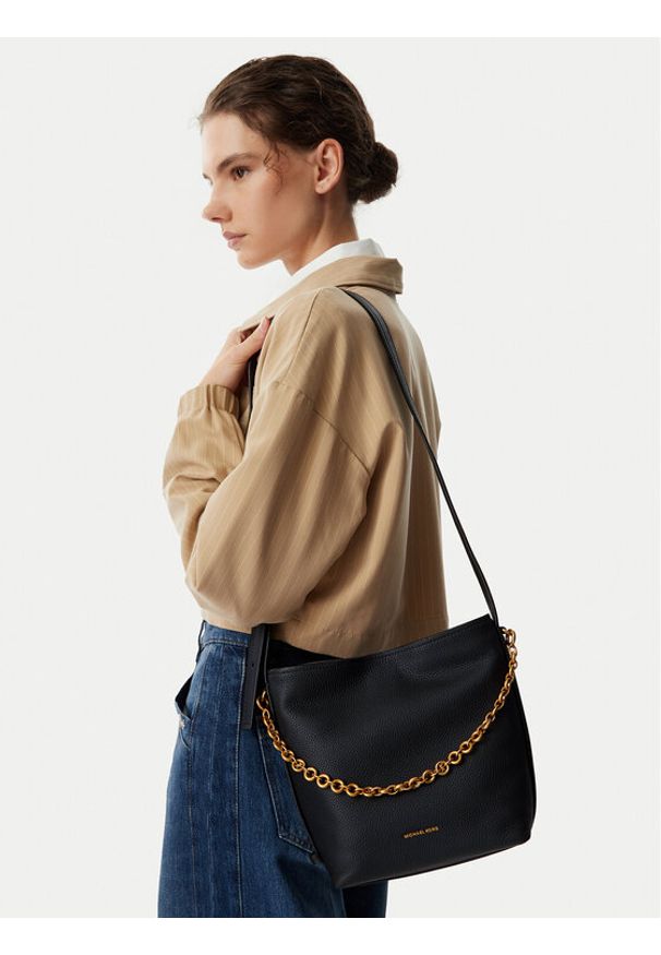 MICHAEL Michael Kors Torebka 30T6AUEM5L Czarny. Kolor: czarny. Materiał: skórzane